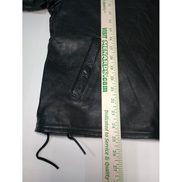 VTG Paragon International Harley Davidson Fatboy Leather Jacket READ DESCRIPTION - Picture 5 of 12